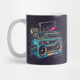 Ghetto Blaster Boom Box 80s Hip-Hop Stereo Mug